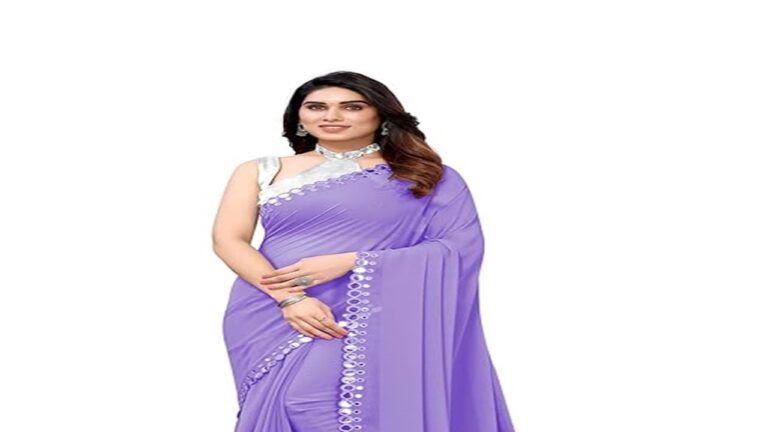 Georgette Sequin Saree